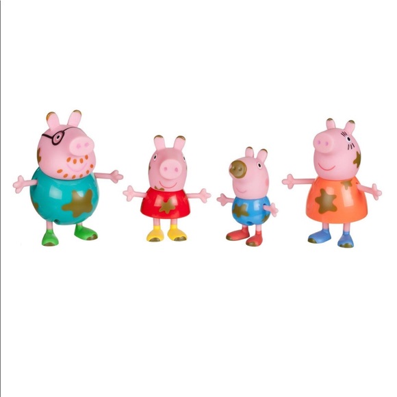 NWT Peppa Pig Muddy Puddle Family Figures - Picture 3 of 5